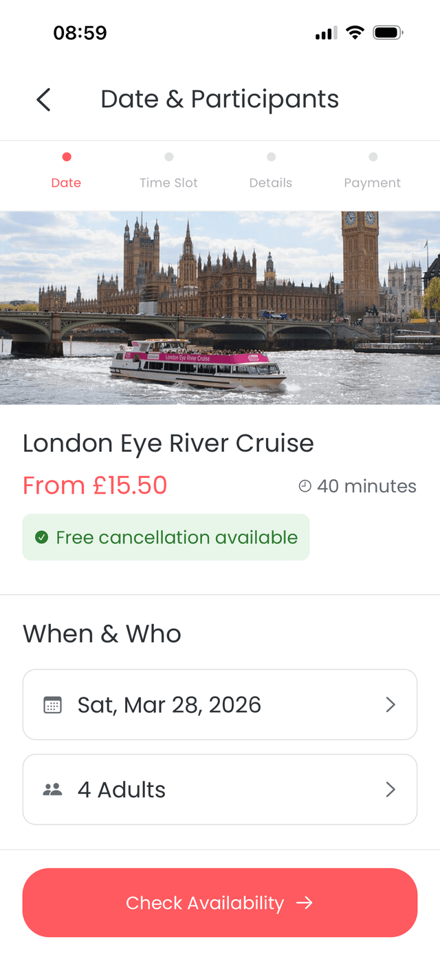 Book and share confirmation