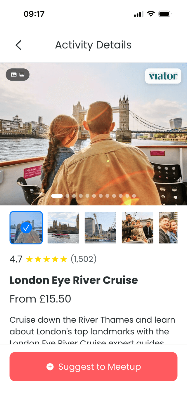 Suggest activities to group